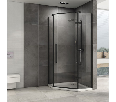Душевой уголок ABBER Ewiges Wasser AG05100B черный матовый 
