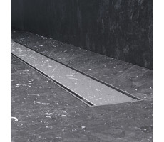Трап для душа линейный, универсальный затвор Tile, 80 см AM.PM PrimeFlow W02SC-U11-080-04SB Хром 