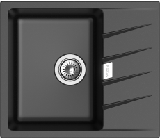 Мойка Rivelato RAUM 58 1-чаша 580*500мм RM-58 nero Мойка Rivelato RAUM 58 1-чаша 580*500мм RM-58 nero