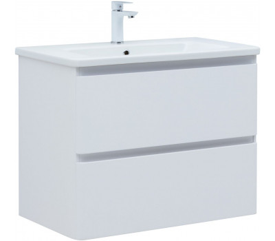 Тумба с раковиной Aquanet Эмбер 80 2 ящ. цв.белый матовый (раковина Luxury) 00332492 Тумба с раковиной Aquanet Эмбер 80 2 ящ. цв.белый матовый (раковина Luxury) 00332492