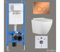 Комплект 3в1 IBERICA BLANCA инсталляция SILENCIO, унитаз BILBAO ALTO белый, кнопка смыва INOX-О розовое золото глянцевое (IB001.BLA.234.8171) Комплект 3в1 IBERICA BLANCA инсталляция SILENCIO, унитаз BILBAO ALTO белый, кнопка смыва INOX-О розовое золото глянцевое (IB001.BLA.234.8171)