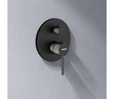 Встраиваемая душевая система  с ванно-душевым смесителем и изливом Damixa Scandinavian Pure 936510300 Чёрный 