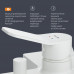 Смеситель для ванны и душа AM.PM X-Joy F85A10033 Белый 