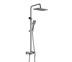 Душевая система Shevanik S8936T, оружейная сталь