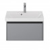 Тумба под раковину подвесная Dreja Luxury 70 см, серый базальт