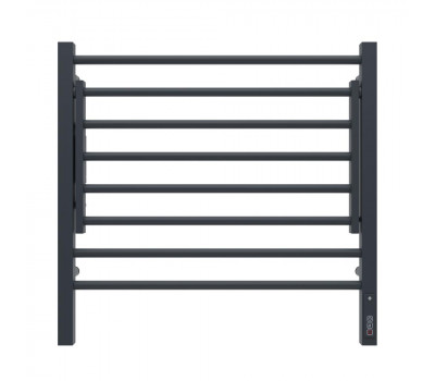 Полотенцесушитель электрический с полкой Terminus Горизонт П8 60х60 КС, черный муар Полотенцесушитель электрический с полкой Terminus Горизонт П8 60х60 КС, черный муар