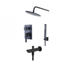 Душевой комплект встраиваемый 1760 ЛОФТ 6630SB черный Bronze de Luxe 