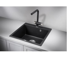 Кухонная мойка GRANULA 5102, ЧЁРНЫЙ, кварц 