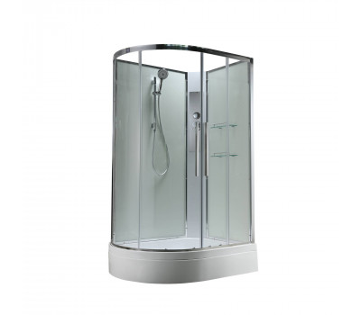 Душевая кабина AvaCan EM3812RNT без крыши прозрачная Хром 