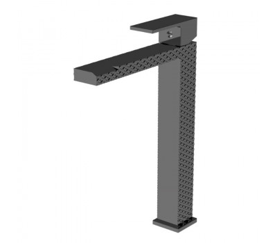 Смеситель для раковины высокий Knotlor KN-24/GMP, оружейная сталь