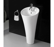 Умывальник CeramaLux WK8100-G306-G324 белый 