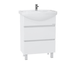 Тумба Onika Элита 60 напольная, белая (ум. Грация 60) 106120 