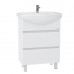 Тумба под раковину Onika Элита 60 напольная, белая (ум. Грация 60) 106120 