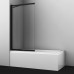 Стеклянные шторки WasserKRAFT Dill 61S 61S02-100 Fixed черный матовый 