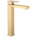 Смеситель для раковины высокий Grocenberg GB3008GO, золото 