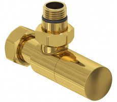 Вентиль Сунержа G 1/2" НР х G 3/4" НГ угловой цилиндр цвет-золото 03-1400-1234 
