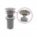 Донный клапан Alcadrain для раковины, click/clack 5/4", цельнометаллический с большой заглушкой A392C 