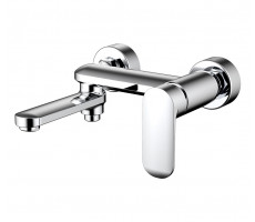 Смеситель для ванны c коротким изливом Bravat Opal F6125183CP-01-RUS Хром 