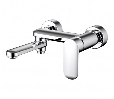 Смеситель для ванны c коротким изливом Bravat Opal F6125183CP-01-RUS Хром 