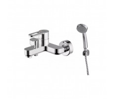 Смеситель для ванны с коротким изливом Bravat Stream-D F637163C-B Хром 