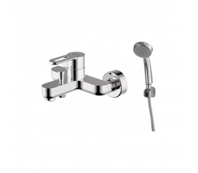 Смеситель для ванны с коротким изливом Bravat Stream-D F637163C-B Хром 