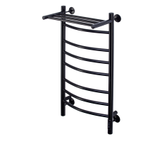 Полотенцесушитель электрический Comfysan Noumi EC-8 80/40 с полкой, черный 