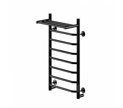 Полотенцесушитель электрический Comfysan Scola EC-8 80/40 с полкой, черный 