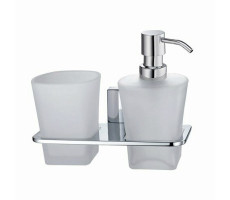 Стакан/дозатор WasserKRAFT Leine K-5000 5089 Хром 