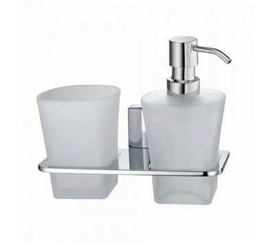 Стакан/дозатор WasserKRAFT Leine K-5000 5089 Хром 