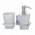 Стакан/дозатор WasserKRAFT Leine K-5000 5089 Хром 