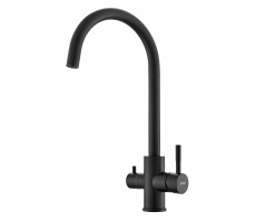 Смеситель для кухни R-излив Black с подключением к фильтру K22 B ESKO Смеситель для кухни R-излив Black с подключением к фильтру K22 B ESKO