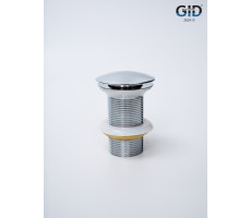 Донный клапан Gid без перелива Ch100 73302K хром 