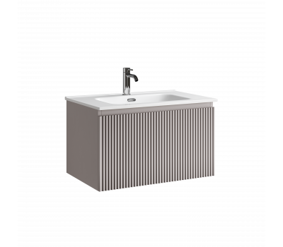 Тумба подвесная SANCOS Snob R 1.0 690х445х406, c одним ящиком оснащенным доводчиками Doha Soft, арт. SNR1.070SM 