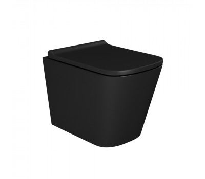 Унитаз подвесной Maretti Umbria безободковый с микролифтом, UM10PBM51-560, черный Унитаз подвесной Maretti Umbria безободковый с микролифтом, UM10PBM51-560, черный