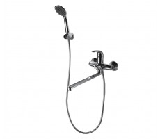 Смеситель для ванны c длинным изливом Bravat Fit F6135188CP-LB-RUS Хром 