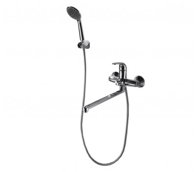 Смеситель для ванны c длинным изливом Bravat Fit F6135188CP-LB-RUS Хром 