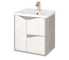 Тумба Onika Брендон 60 подвесная, бетон крем/камень светлый (ум.Миранда 60) 106138 Тумба Onika Брендон 60 подвесная, бетон крем/камень светлый (ум.Миранда 60) 106138