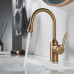 Смеситель для раковины Raffine F101G, золотой сатин