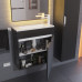 Тумба с раковиной для ванной подвесная Uperwood Modul 60х21х62 см, черная матовая 393020547 Тумба с раковиной для ванной подвесная Uperwood Modul 60х21х62 см, черная матовая 393020547