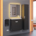 Тумба с раковиной для ванной подвесная Uperwood Modul 60х21х62 см, черная матовая 393020547 Тумба с раковиной для ванной подвесная Uperwood Modul 60х21х62 см, черная матовая 393020547