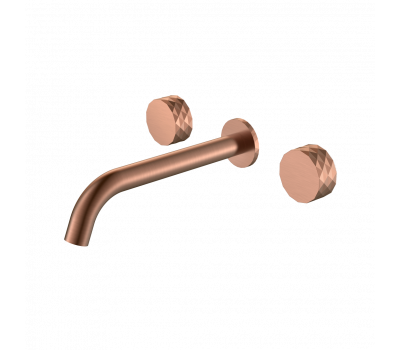 Смеситель из стены STICK DIAMOND на 3 отв. COPPER BRUSHED Boheme 152-2-CB брашированная медь