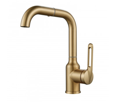 Смеситель для раковины Raffine F201G, золотой сатин