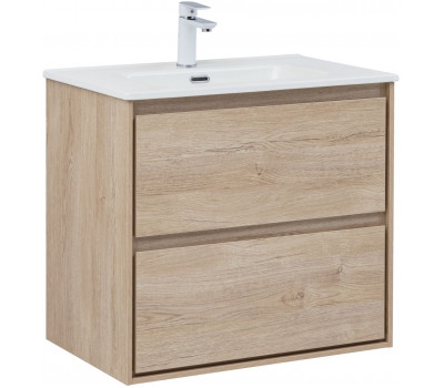Тумба с раковиной Aquanet Милан 70 цв. дуб светлый 00340168 Тумба с раковиной Aquanet Милан 70 цв. дуб светлый 00340168