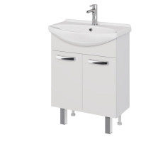 Тумба под раковину подвесная/напольная Dreja Alda D 65 см, белый