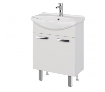 Тумба под раковину подвесная/напольная Dreja Alda D 65 см, белый