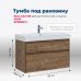 Тумба под раковину Aquanet Nova Lite 100 (SLIM SYNERGY) дуб рустикальный, 2 ящика 