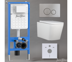 Комплект 3в1 IBERICA BLANCA инсталляция SILENCIO, унитаз TOLEDO ALTO белый, кнопка смыва INOX-O хром матовый (IB001.TLA.234.8132) Комплект 3в1 IBERICA BLANCA инсталляция SILENCIO, унитаз TOLEDO ALTO белый, кнопка смыва INOX-O хром матовый (IB001.TLA.234.8132)