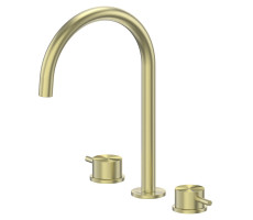 Смеситель ABBER Wasser Kreis 316 AF8108BG-M для раковины, золото брашированное  Смеситель ABBER Wasser Kreis 316 AF8108BG-M для раковины, золото брашированное