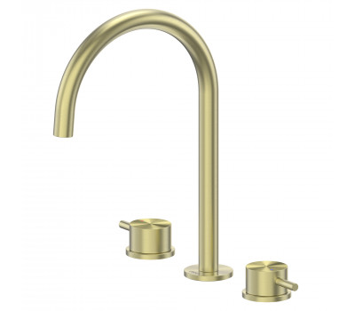 Смеситель ABBER Wasser Kreis 316 AF8108BG-M для раковины, золото брашированное  Смеситель ABBER Wasser Kreis 316 AF8108BG-M для раковины, золото брашированное