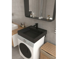 Раковина над стиральной машиной Uperwood Naomi Quartz, 60 кварцевая черная (уголь) RNaomiQuartz60U Раковина над стиральной машиной Uperwood Naomi Quartz, 60 кварцевая черная (уголь) RNaomiQuartz60U